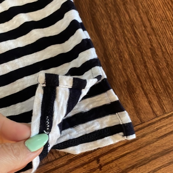 TALBOTS ocean city nautical stripe women’s TUNIC embroidered 3/4 sleeve chic 2X - Picture 10 of 10